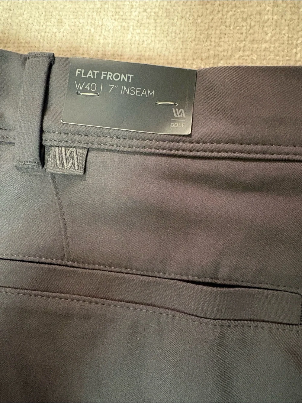 NWT Men's VRST Golf Performance Shorts Graphic Charcoal Size 40